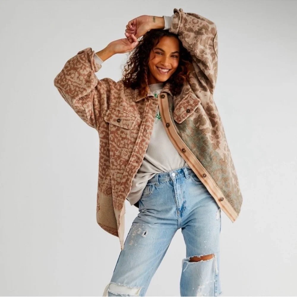 Free People | Printed Ruby Shacket Jacket | XS - Picture 2 of 16
